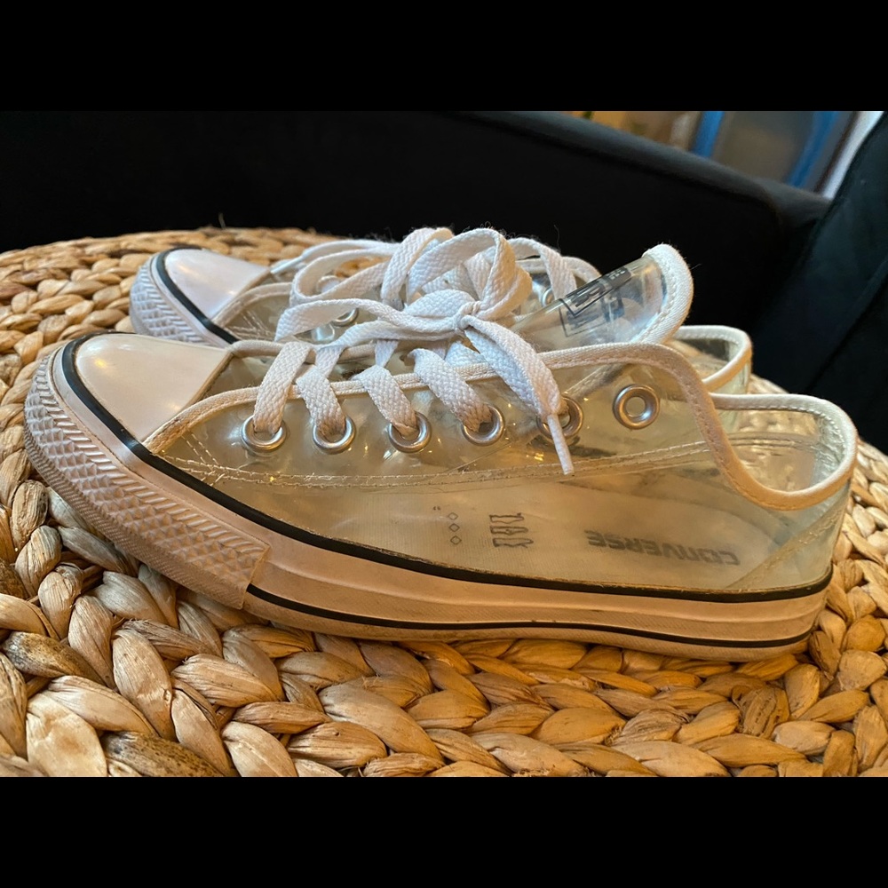 Transparent Converse, Clear, size 7